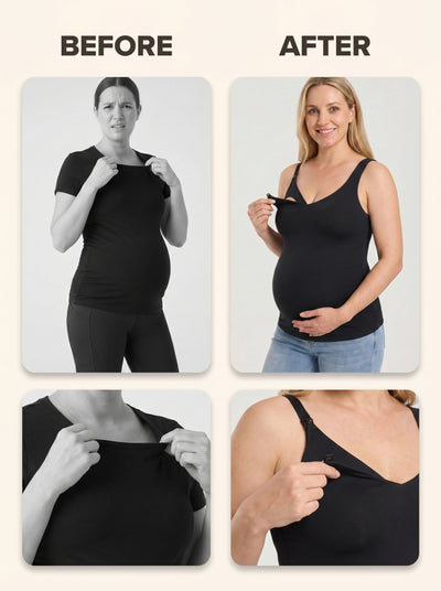 Maternity Nursing Tank — Built-In Bra