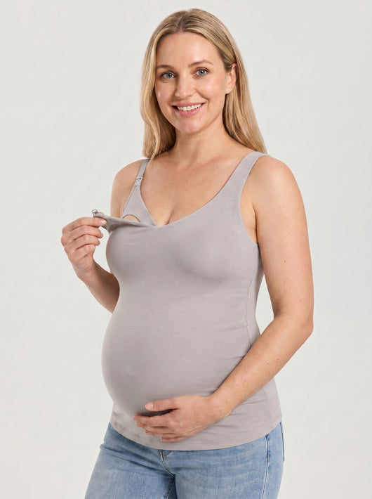 Maternity Nursing Tank — Built-In Bra