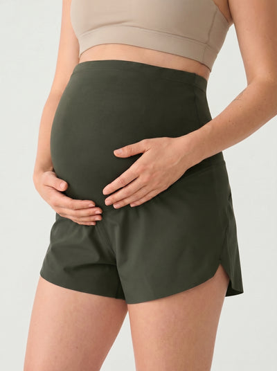Maternity Bump Shorts – Non-Roll Over-Belly